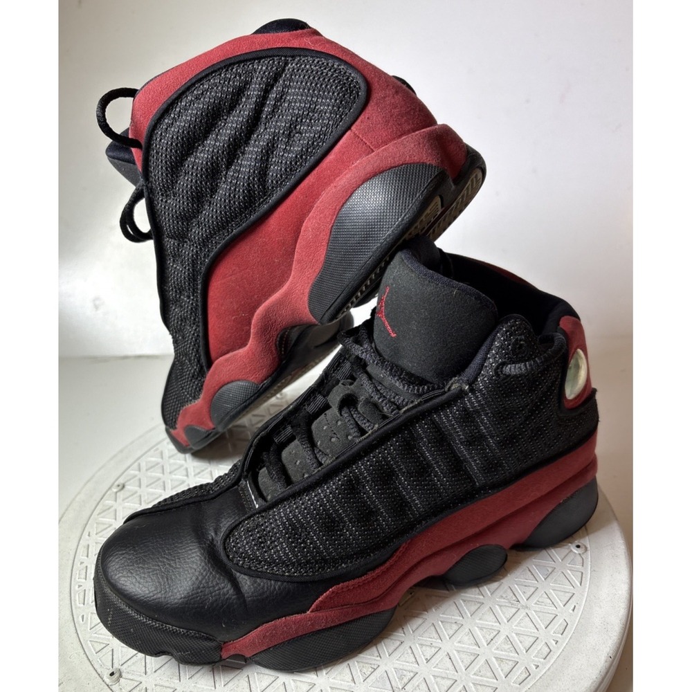 Air Jordan 13 Retro PS Bred 2017 Kids Sneakers 414574-004 Black Red Sz 5.5Y
